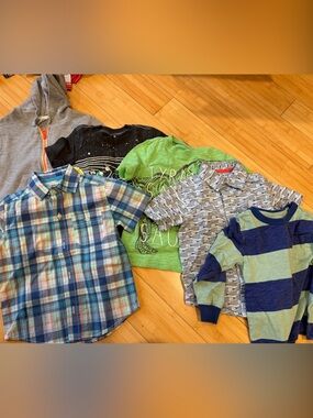 LIKE NEW! BUNDLE! 6! Carter’s Kids Toddler Assorted Cotton Shirts Sz 3T